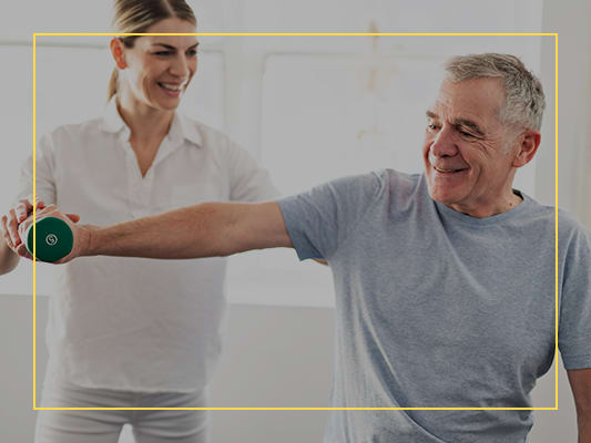 Encouraging physical fitness with our Fit Moments program at CERTUS Premier Memory Care Living in Orange City, Florida.