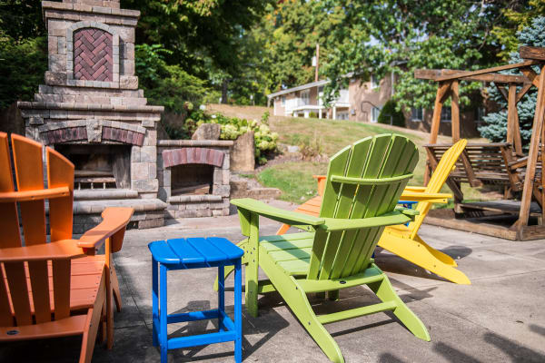 University Oaks has a community firepit