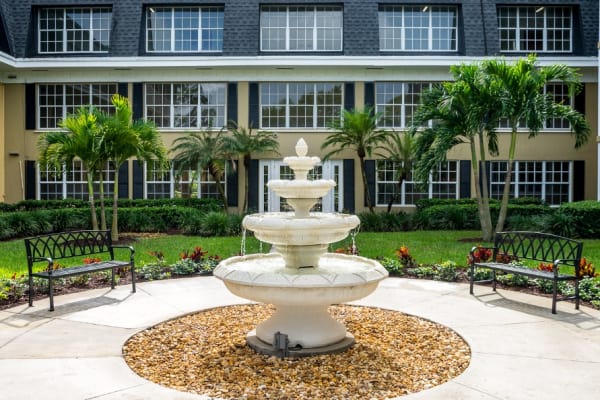 A view into the beauty and comfort our senior living community provides here at Grand Villa of Delray West