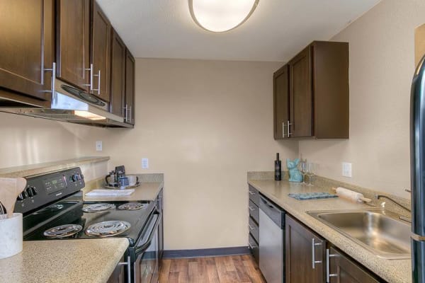 bedroom at Waters Edge Apartments in Kent, WA