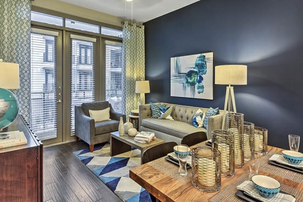 living room at Anthem Cityline in Richardson