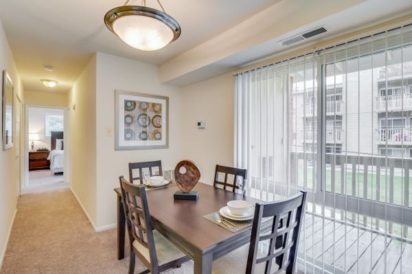 Open floor plans at Fireside Park Apartments