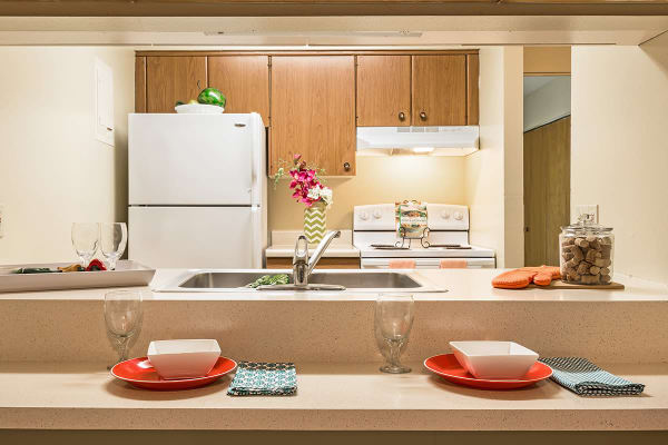 Luxurious model kitchen at The Commons at Kettering in Kettering
