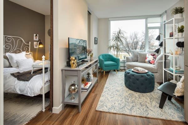Beautiful apartment interior at Fifteen15 in Calgary, Alberta