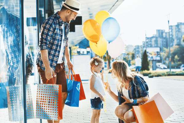Plenty of shops near Preston Hollow Apartments