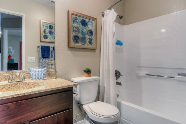 Masterbedroom at Tuscany Village Apartments in Ontario,