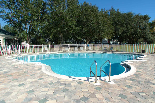 Swimming pool at apartments in Lakeland, Florida