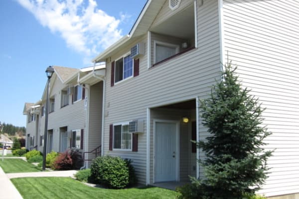 Exterior view of our apartments at River Rock Apartments in Spokane Valley, WA