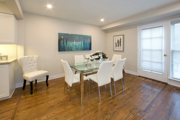 Beautiful dining area at Lion's Gate in Etobicoke