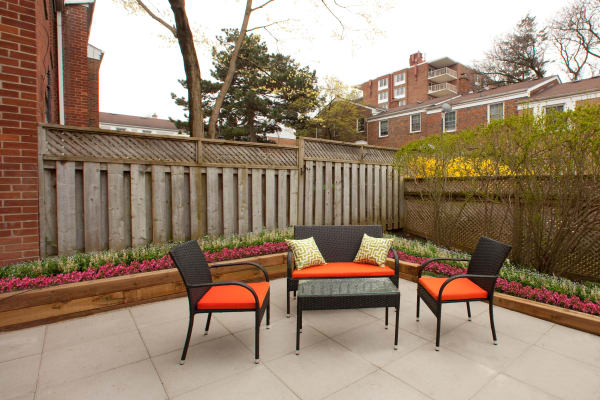Patio at Lion's Gate in Etobicoke