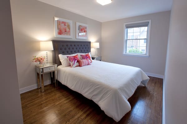 Beautiful bedroom at Lion's Gate in Etobicoke, Ontario