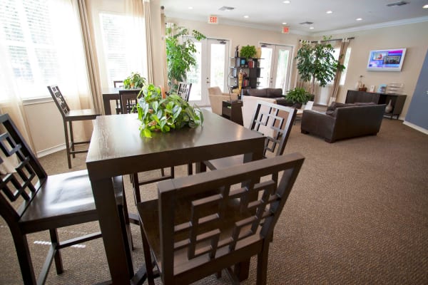 Dining room in apartment at Legends Winter Springs in Winter Springs, Florida