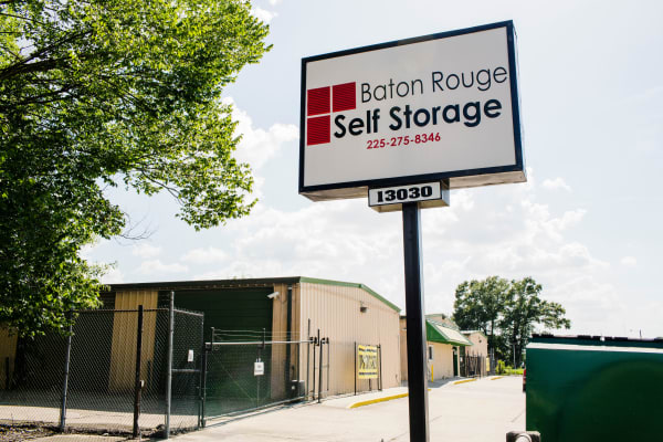 A man packing boxes to store at Baton Rouge Self Storage
