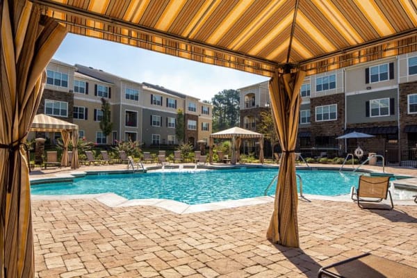 Sparkling pool at Enclave at Highland Ridge in Columbus, Georgia