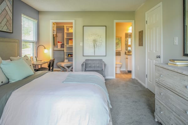 Master bedroom at Berkshire Stewards Crossing in Lawrenceville, New Jersey