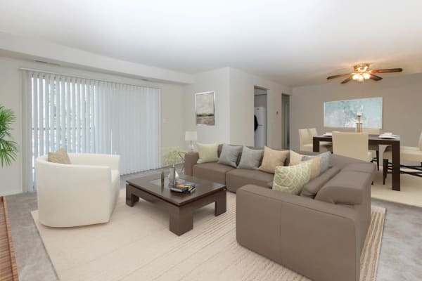 Take a virtual tour of a 2 bedroom, 1bath floor plan at Glen Ridge Apartment Homes in Glen Burnie, Maryland