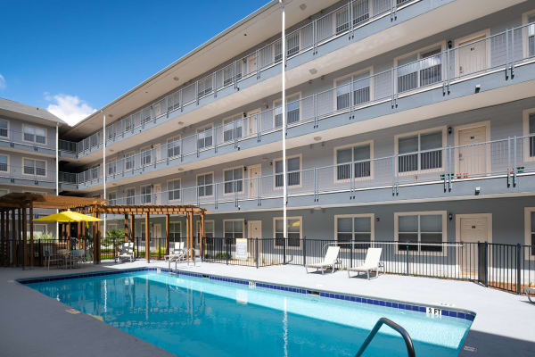 Legacy Student Living has a community firepit