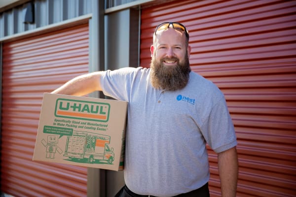 Happy Employee at Nest Self Storage in Salem, Oregon