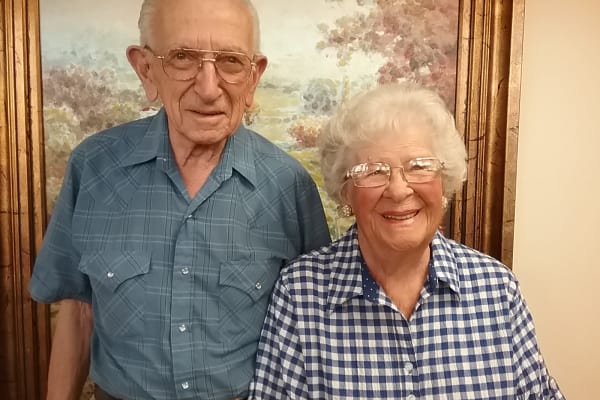 Dale and Hazel Quast at Mountain View Gardens in Sierra Vista, Arizona