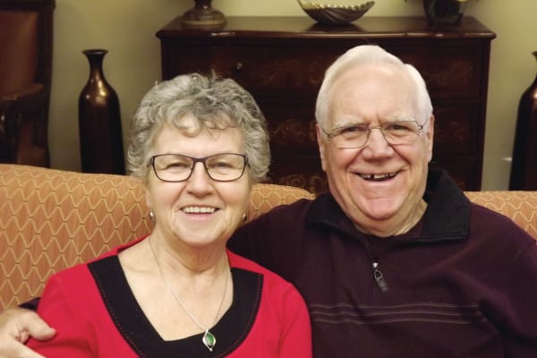 Mim and Warren Harvey at Rosewood Estates in Cobourg, Ontario