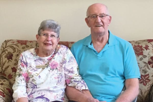 David and Maebelle Cowin at Rosewood Estates in Cobourg, Ontario