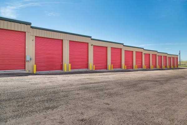 Row of storage units at Smart Space Self Storage - Stetson Hills in Colorado Springs, Colorado