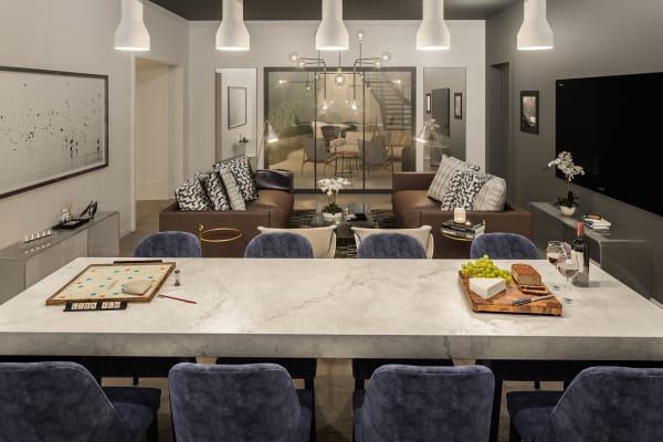 Spacious dining area at The Moran in Oakland, California