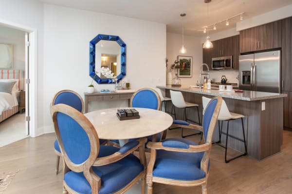 Kitchen leading into the living room at Lakeside Drive Apartments in Tempe, Arizona