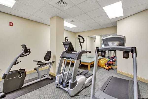 Exercise room at Keystone Villa at Ephrata in Ephrata, Pennsylvania