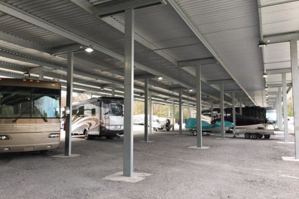 RV parking at Monster Self Storage in Wando, SC