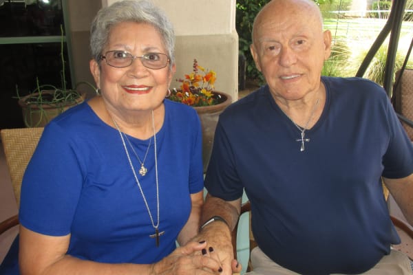 Bob and Corinne Pollak at The Peaks at Santa Rita in Green Valley, Arizona
