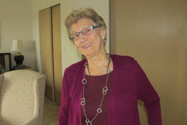 Myrna Roth at Victoria Park Personal Care Home in Regina, Saskatchewan