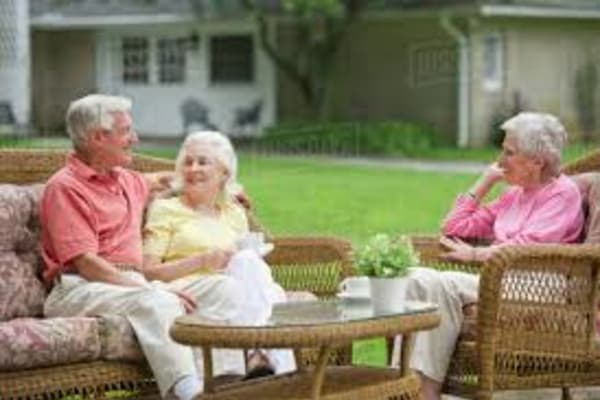 Senior living community staff members in California, Maryland.