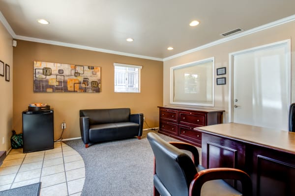 interior clubhouse at Hillside Terrace Apartments