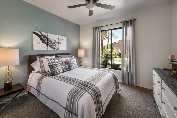 Spacious bedroom at San Pedregal in Phoenix, Arizona