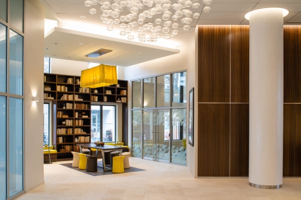 Library at Alexander House in Silver Spring, Maryland