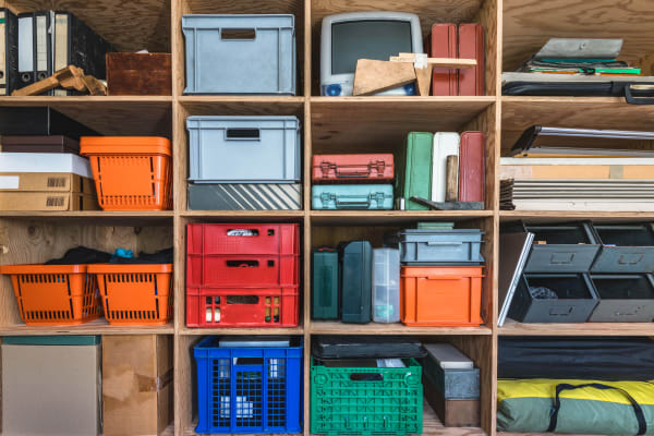 organized storage at Lockaway Storage in San Antonio, Texas
