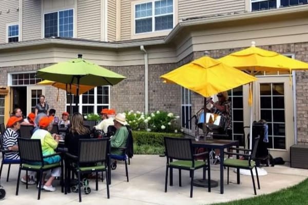 Social Hour in The Courtyard at All Seasons West Bloomfield in West Bloomfield, Michigan