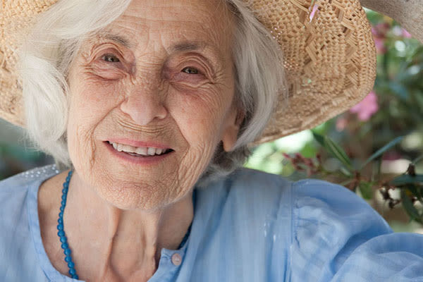 Happy resident at Wyndham Court of Plano in Plano, Texas