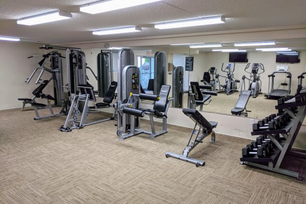 Fitness center at Curren Terrace in Norristown, Pennsylvania