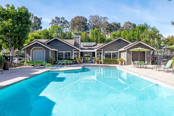 Sparkling Pool at Village Oaks in Chino Hills, CA