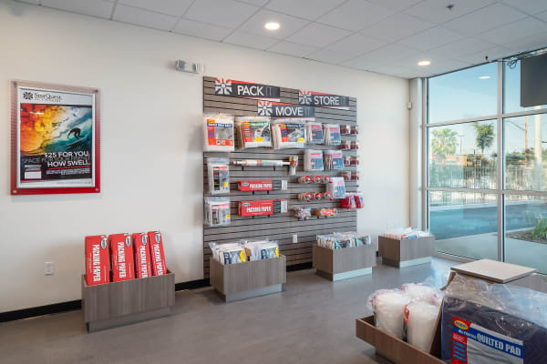 Merchandise at StorQuest Self Storage in Santa Maria, California