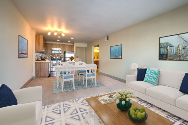 Washer and dryer in units at Harborside Marina Bay Apartments in Marina del Rey, California