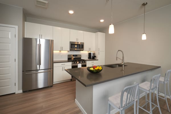 Luxurious bathroom at Hawthorne Hill Apartments in Thornton Colorado