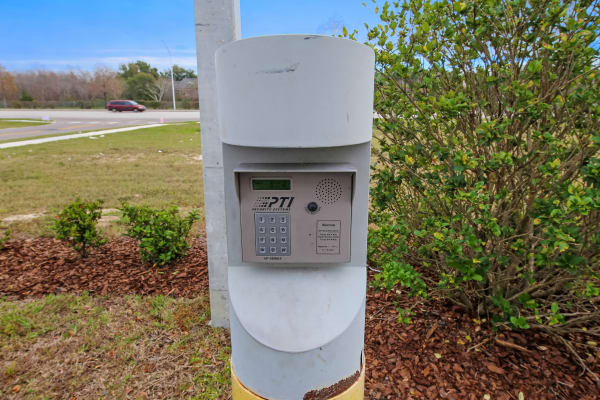 Keypad for entry into My Neighborhood Storage Center in Orlando, Florida