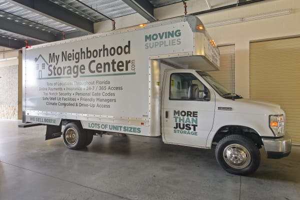 Moving truck available at My Neighborhood Storage Center in Orlando, Florida
