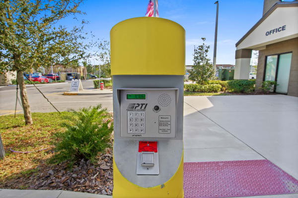 Keypad for entry into My Neighborhood Storage Center in Windermere, Florida