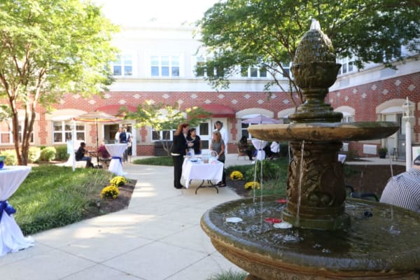 Outdoor dining event at The Crossings at Ironbridge in Chester, Virginia