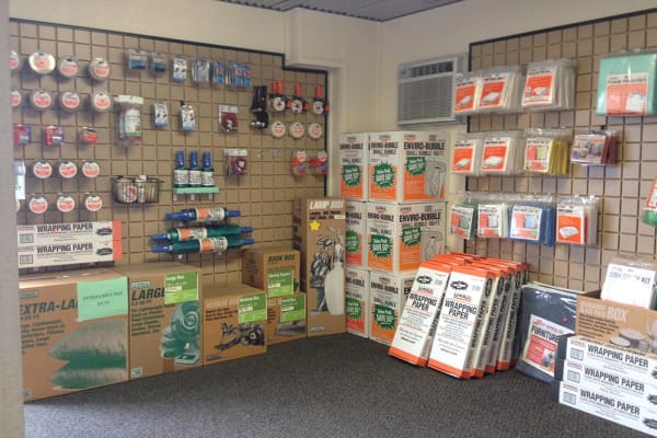 A moving truck available at Guard Dog Storage in San Marcos, Texas
