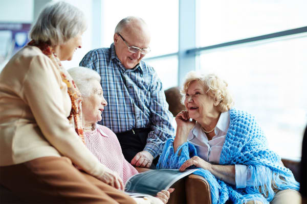 Happy Adult Day Care residents of Pinnacle Senior Living